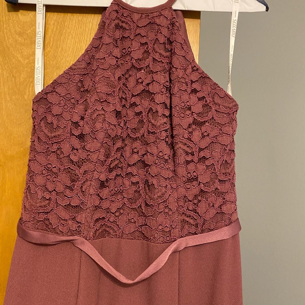 David’s bridal bridesmaids dress in Chianti